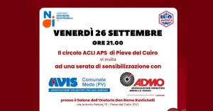 Serata di sensibilizzazione AVIS-ADMO | AVIS Comunale Mede - Immagine: 1