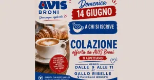 Colazione offerta da AVIS Broni - Giugno 2026 - Immagine: 1