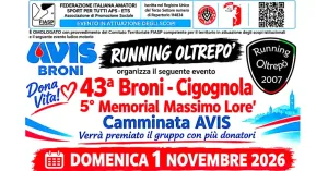 43a Broni – Cigognola, 5° Memorial Massimo Lore’ | Camminata AVIS - Immagine: 1