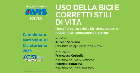 Uso della bici e corretti stili di vita - AVIS Provinciale Pavia
