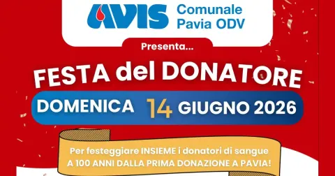 Festa del Donatore 2026 - AVIS Comunale Pavia