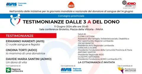 Testimonianze dalle 3 A del dono