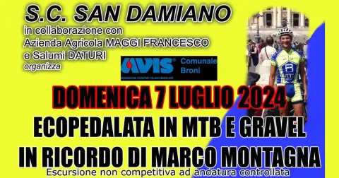 Ecopedalata in MTB e Gravel in ricordo di Marco Montagna