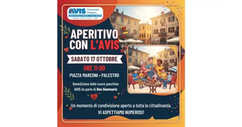 Aperitivo con l'AVIS di Palestro!